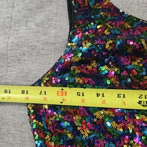 Grace Karin Women's Sequin Cocktail Party Dress Stretch Back Zip Sze Medium - Picture 8 of 13